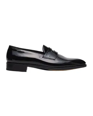 John Lobb Men's Jamie Patent Leather Penny Loafers | Thumbnail 1
