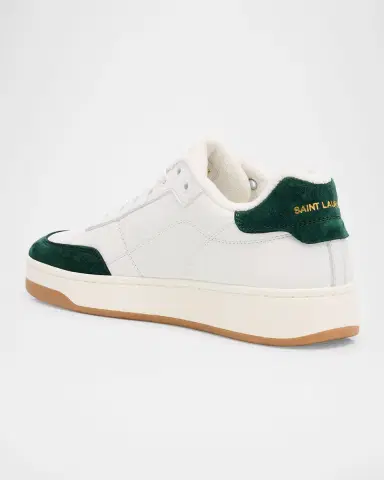 Saint Laurent Men's SL61 Leather and Suede Low-Top Sneakers | Thumbnail 2 Saint Laurent Men's SL61 Leather and Suede Low-Top Sneakers | Thumbnail 2