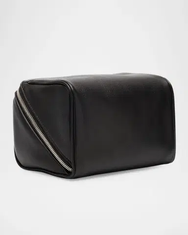 Saint Laurent Men's Small Cube Trousse Leather Toiletry Case | Thumbnail 2 Saint Laurent Men's Small Cube Trousse Leather Toiletry Case | Thumbnail 2