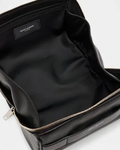 Saint Laurent Men's Small Cube Trousse Leather Toiletry Case | Thumbnail 3 Saint Laurent Men's Small Cube Trousse Leather Toiletry Case | Thumbnail 3