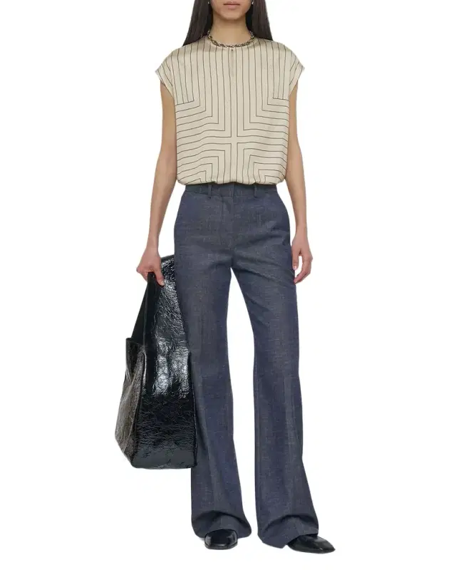 Joseph Morissey Flare-Leg Sartorial Denim Pants