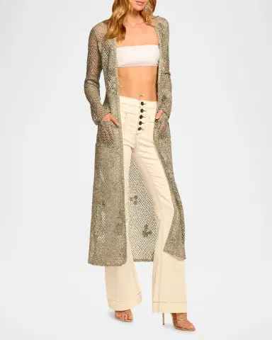Ramy Brook Liana Crochet-Knit Duster | Thumbnail 2 Ramy Brook Liana Crochet-Knit Duster | Thumbnail 2