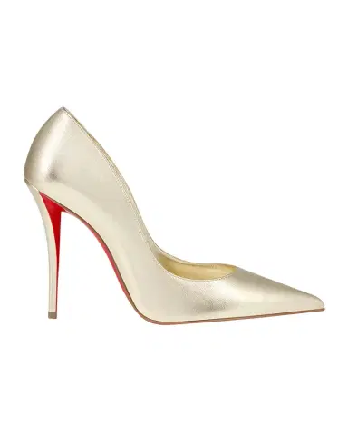 Christian Louboutin 100mm Miss Z Metallic Leather Pumps | Thumbnail 1 Christian Louboutin 100mm Miss Z Metallic Leather Pumps | Thumbnail 1