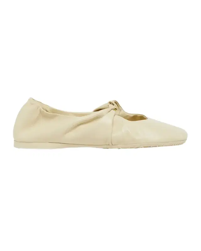 Loewe Pebble Soft Leather Ballerina Flats