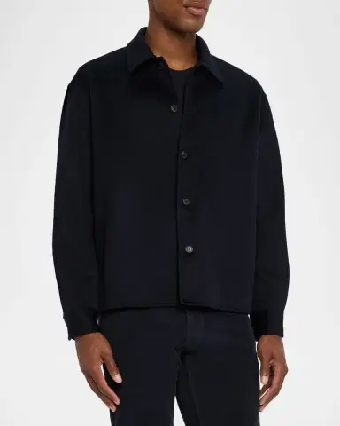 FRAME Men's Double-Face Wool Overshirt | Thumbnail 4