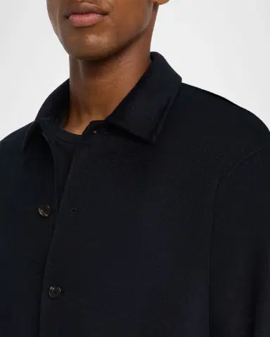 FRAME Men's Double-Face Wool Overshirt | Thumbnail 5