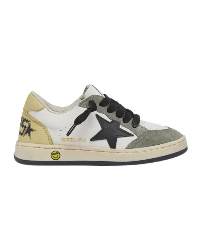 Boy 's Ball Star Nappa Leather and Suede Low-Top Sneakers, Baby/Toddler
