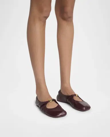 Loewe Pebble Soft Leather Ballerina Flats | Thumbnail 2 Loewe Pebble Soft Leather Ballerina Flats | Thumbnail 2