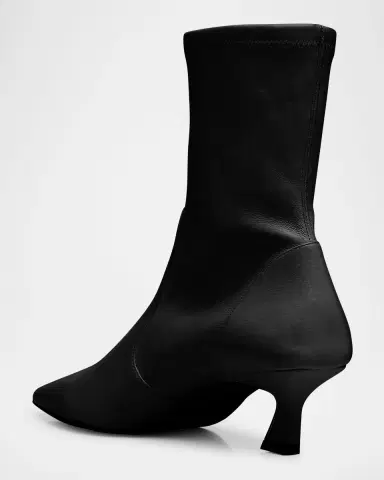 Stuart Weitzman 50mm Vinnie Stretch Leather Booties | Thumbnail 4