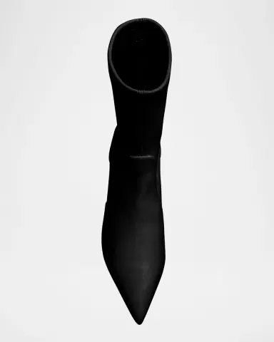 Stuart Weitzman 50mm Vinnie Stretch Leather Booties | Thumbnail 6