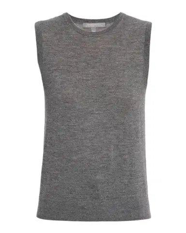 Neiman Marcus Cashmere Collection Superfine Cashmere Sleeveless Shell | Thumbnail 1 Neiman Marcus Cashmere Collection Superfine Cashmere Sleeveless Shell | Thumbnail 1