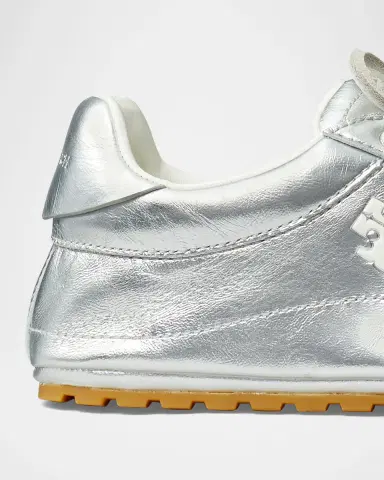 Tory Burch Field Metallic Leather Low-Top Sneakers | Thumbnail 5 Tory Burch Field Metallic Leather Low-Top Sneakers | Thumbnail 5