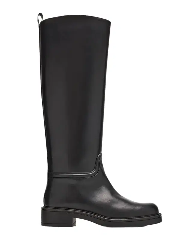 Stuart Weitzman Celia Leather Knee-High Riding Boots