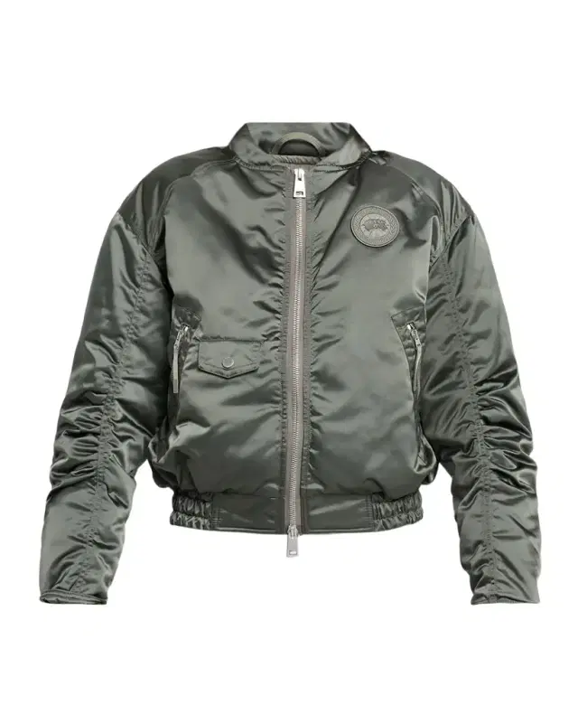 Canada Goose Jade Down Satin Bomber Jacket
