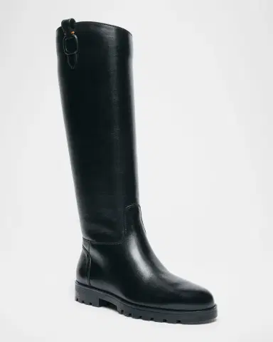 Santoni Bess Leather Knee-High Boots | Thumbnail 2 Santoni Bess Leather Knee-High Boots | Thumbnail 2