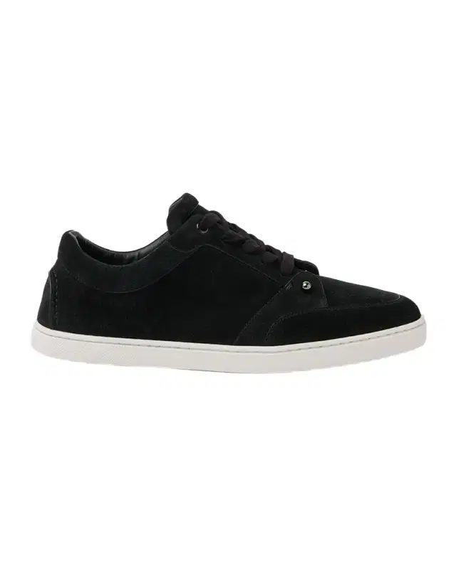 Christian Louboutin Men 's Chambelisneak Collar-Pin Suede Low-Top Sneakers