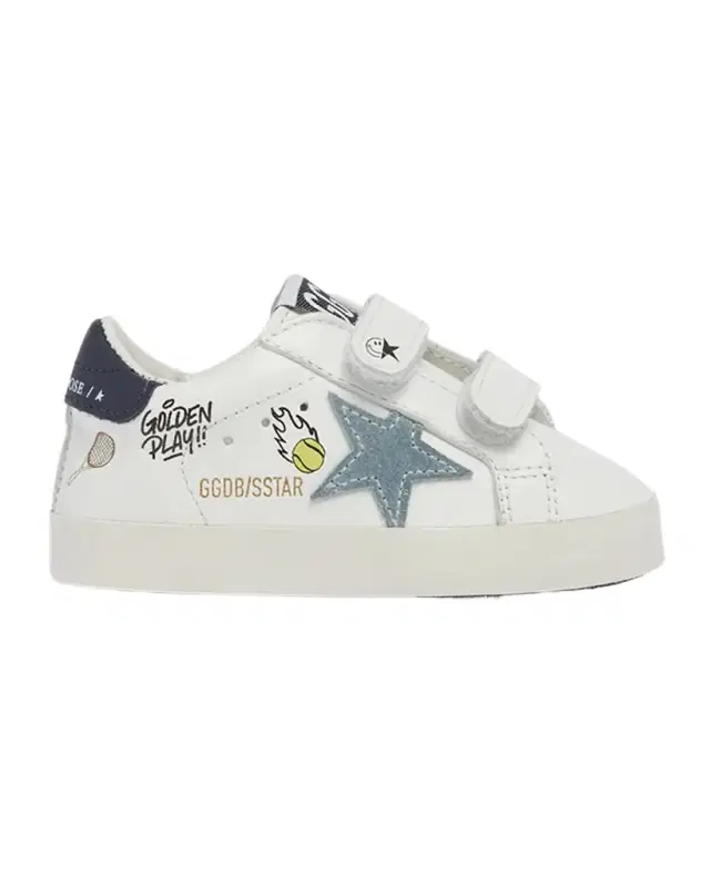 Golden Goose Kid 's Old School Nappa Leather and Suede Sneakers, Baby