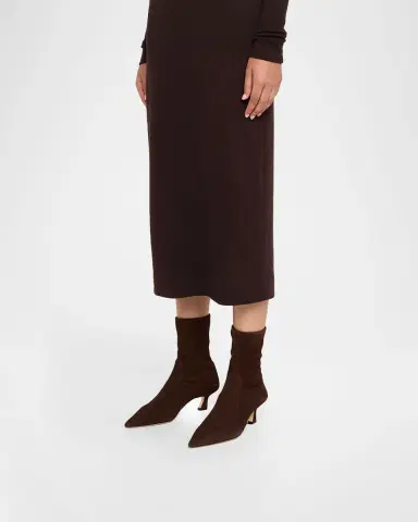 Stuart Weitzman 50mm Vinnie Suede Stretch Booties | Thumbnail 2 Stuart Weitzman 50mm Vinnie Suede Stretch Booties | Thumbnail 2