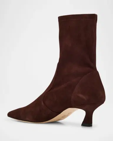 Stuart Weitzman 50mm Vinnie Suede Stretch Booties | Thumbnail 4 Stuart Weitzman 50mm Vinnie Suede Stretch Booties | Thumbnail 4