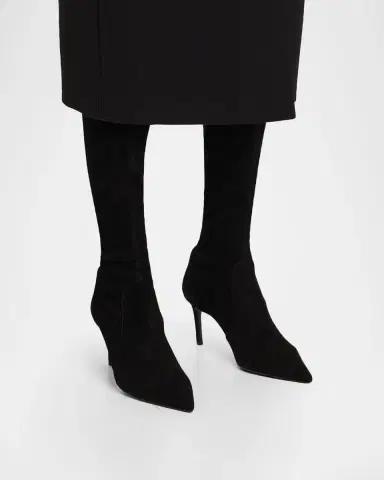 Stuart Weitzman 75mm Stuart Power Suede Knee-High Boots | Thumbnail 2 Stuart Weitzman 75mm Stuart Power Suede Knee-High Boots | Thumbnail 2