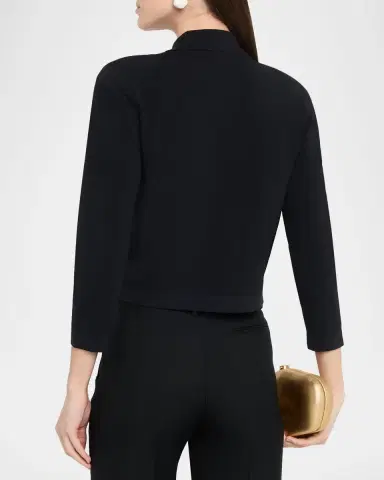 L'AGENCE Osiris Collared Cardigan | Thumbnail 3