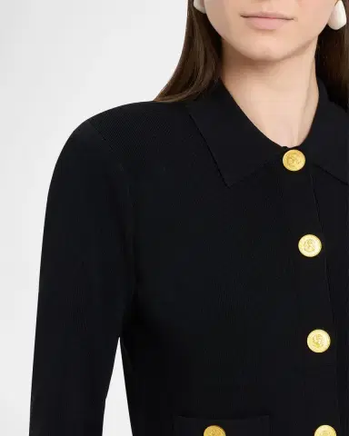 L'AGENCE Osiris Collared Cardigan | Thumbnail 5