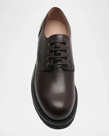 The Row Leather Derby Lug-Sole Shoes | Thumbnail 4
