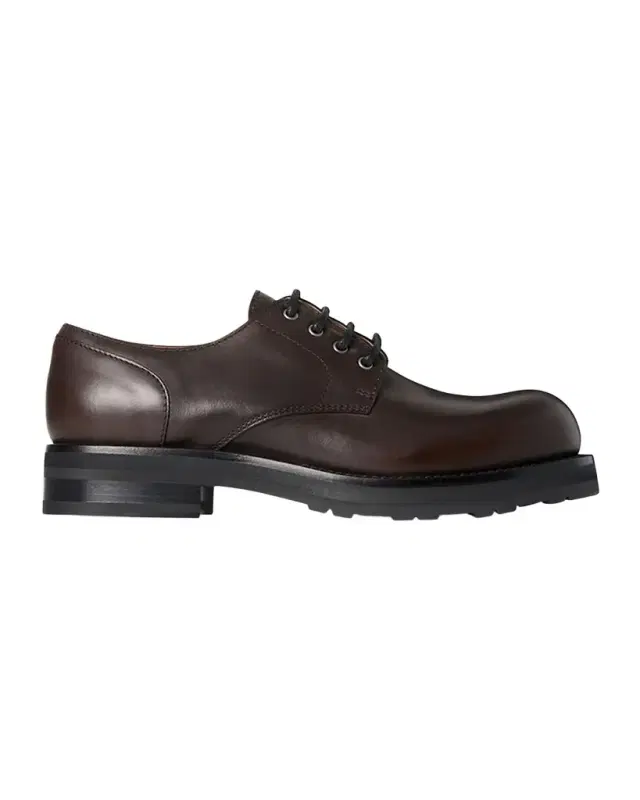 THE ROW Leather Derby Lug-Sole Shoes
