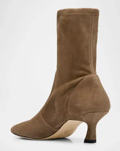 Stuart Weitzman 50mm Vinnie Suede Stretch Booties | Thumbnail 4 Stuart Weitzman 50mm Vinnie Suede Stretch Booties | Thumbnail 4