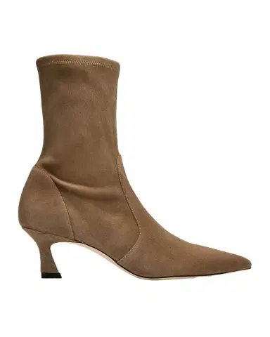 Stuart Weitzman 50mm Vinnie Suede Stretch Booties | Thumbnail 1 Stuart Weitzman 50mm Vinnie Suede Stretch Booties | Thumbnail 1