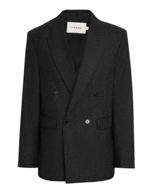 Men 's Pinstripe Wool Blazer