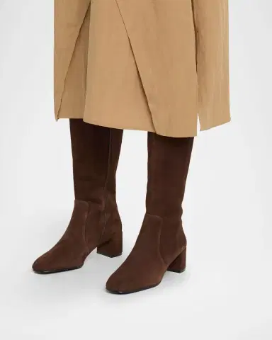 Stuart Weitzman Maeve Suede Knee-High Zip Boots | Thumbnail 2