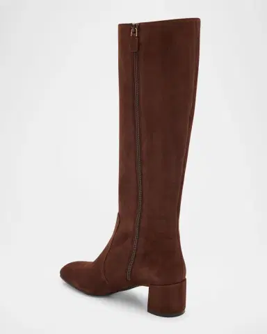 Stuart Weitzman Maeve Suede Knee-High Zip Boots | Thumbnail 4