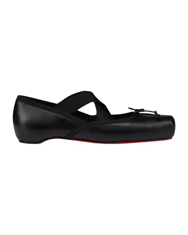 Christian Louboutin Cassiasticina Leather Ballerina Flats