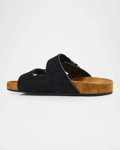 Tory Burch Mellow Suede Dual-Buckle Slide Sandals | Thumbnail 4 Tory Burch Mellow Suede Dual-Buckle Slide Sandals | Thumbnail 4