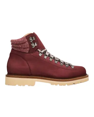 Brunello Cucinelli Men's Nubuck Fabric-Collar Hiking Boots | Thumbnail 1
