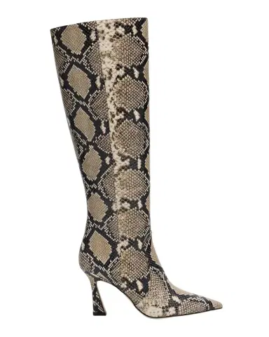 Stuart Weitzman 85mm Vinnie Snake-Printed Leather Knee-High Boots | Thumbnail 1 Stuart Weitzman 85mm Vinnie Snake-Printed Leather Knee-High Boots | Thumbnail 1