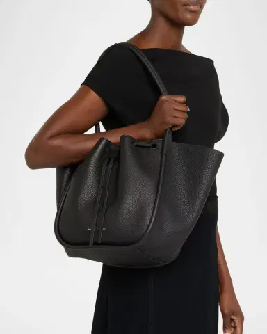 Proenza Schouler Large Ruched Pebbled Calfskin Tote Bag | Thumbnail 2 Proenza Schouler Large Ruched Pebbled Calfskin Tote Bag | Thumbnail 2