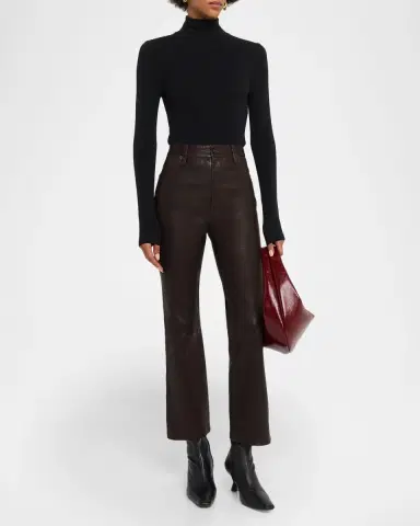 Frame Ribbed Turtleneck Top | Thumbnail 2 Frame Ribbed Turtleneck Top | Thumbnail 2