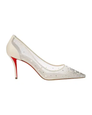 Christian Louboutin 80mm Miss Z Degrastra Embellished Mesh Pumps | Thumbnail 1 Christian Louboutin 80mm Miss Z Degrastra Embellished Mesh Pumps | Thumbnail 1
