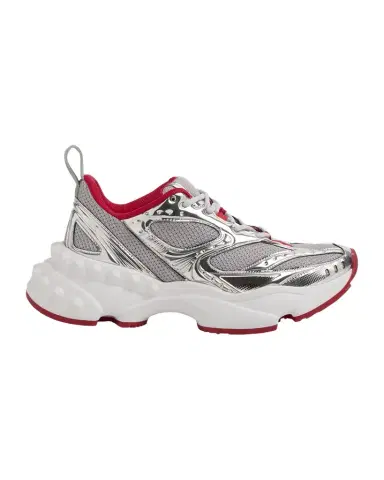 Christian Louboutin So Flo Mesh & Metallic Leather Runner Sneakers | Thumbnail 1 Christian Louboutin So Flo Mesh & Metallic Leather Runner Sneakers | Thumbnail 1