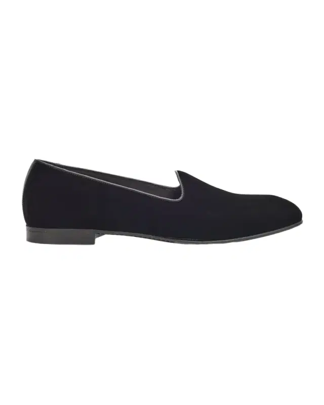 ZEGNA Men 's Gala Textile Leather-Trim Loafers