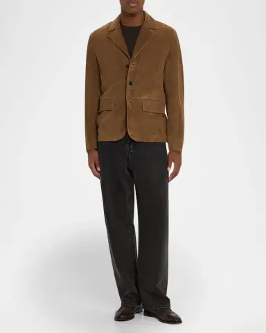 FRAME Men 's Suede Blazer | Thumbnail 2