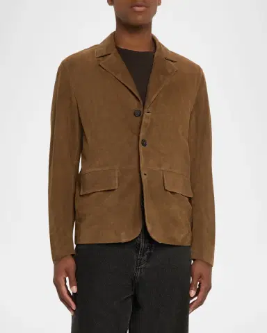 FRAME Men 's Suede Blazer | Thumbnail 4