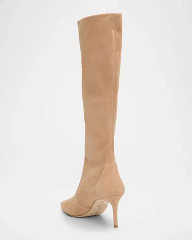 Stuart Weitzman Stuart Power Suede Stiletto Knee Boots | Thumbnail 4 Stuart Weitzman Stuart Power Suede Stiletto Knee Boots | Thumbnail 4