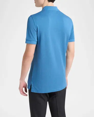 Tom Ford Men's Lyocell Pique Polo Shirt | Thumbnail 3