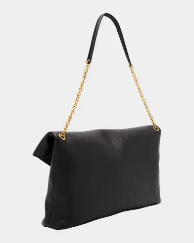 Saint Laurent YSL Envelope Clutch Bag in Grained Leather | Thumbnail 2