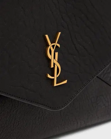 Saint Laurent YSL Envelope Clutch Bag in Grained Leather | Thumbnail 5