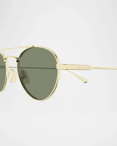 Saint Laurent 51mm Metal Aviator Sunglasses | Thumbnail 3 Saint Laurent 51mm Metal Aviator Sunglasses | Thumbnail 3