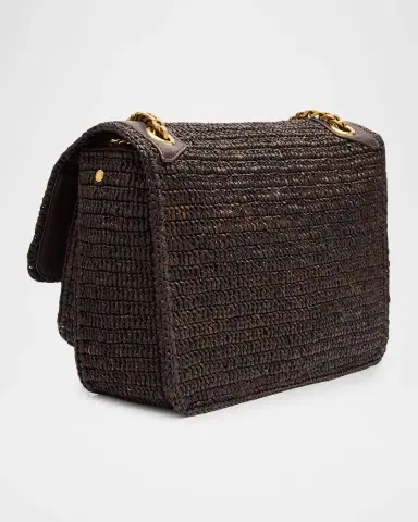 Saint Laurent Niki Medium YSL Raffia Shoulder Bag | Thumbnail 3 Saint Laurent Niki Medium YSL Raffia Shoulder Bag | Thumbnail 3